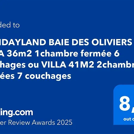 Holidayland Baie Des Oliviers 36m2 1chambre Fermée 6 Couchages Ou 41m2 2chambres Fermées 7 Couchages